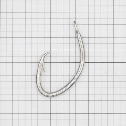 3.8寸(4.0mm) ムツ釣 大振 穴大 ステンレス製（5本入り）