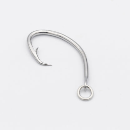 [For Businesses] 3.2 inch (3.0 mm) Stainless Steel Intermediate Shake Lure with Ring for Mutsu Fishing (Pack of 100)