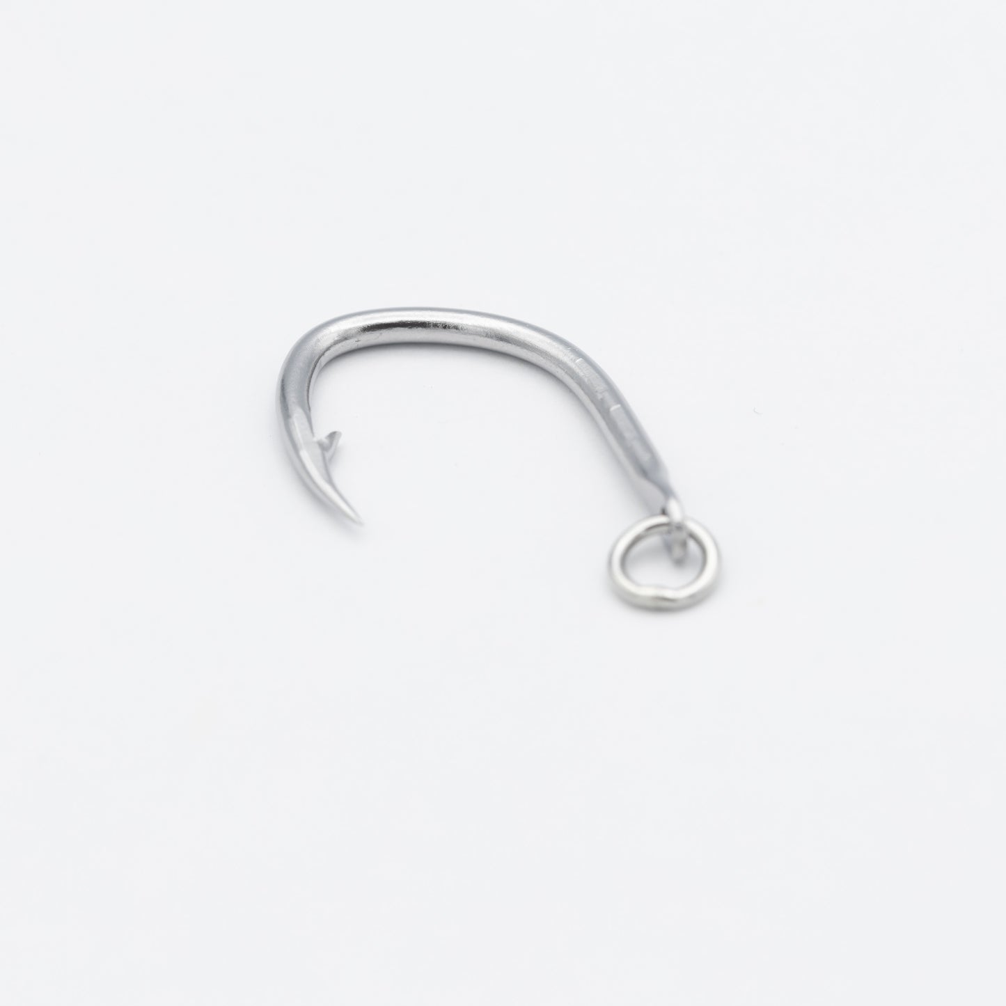 2.4寸(3.0mm) クエ釣先長 振ナシ リング付 ステンレス製 (5本入り)
