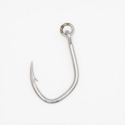 3.6寸（3.7mm） クエ釣 振り無し 特カン＋溶接リング ステンレス製 (5本入り)