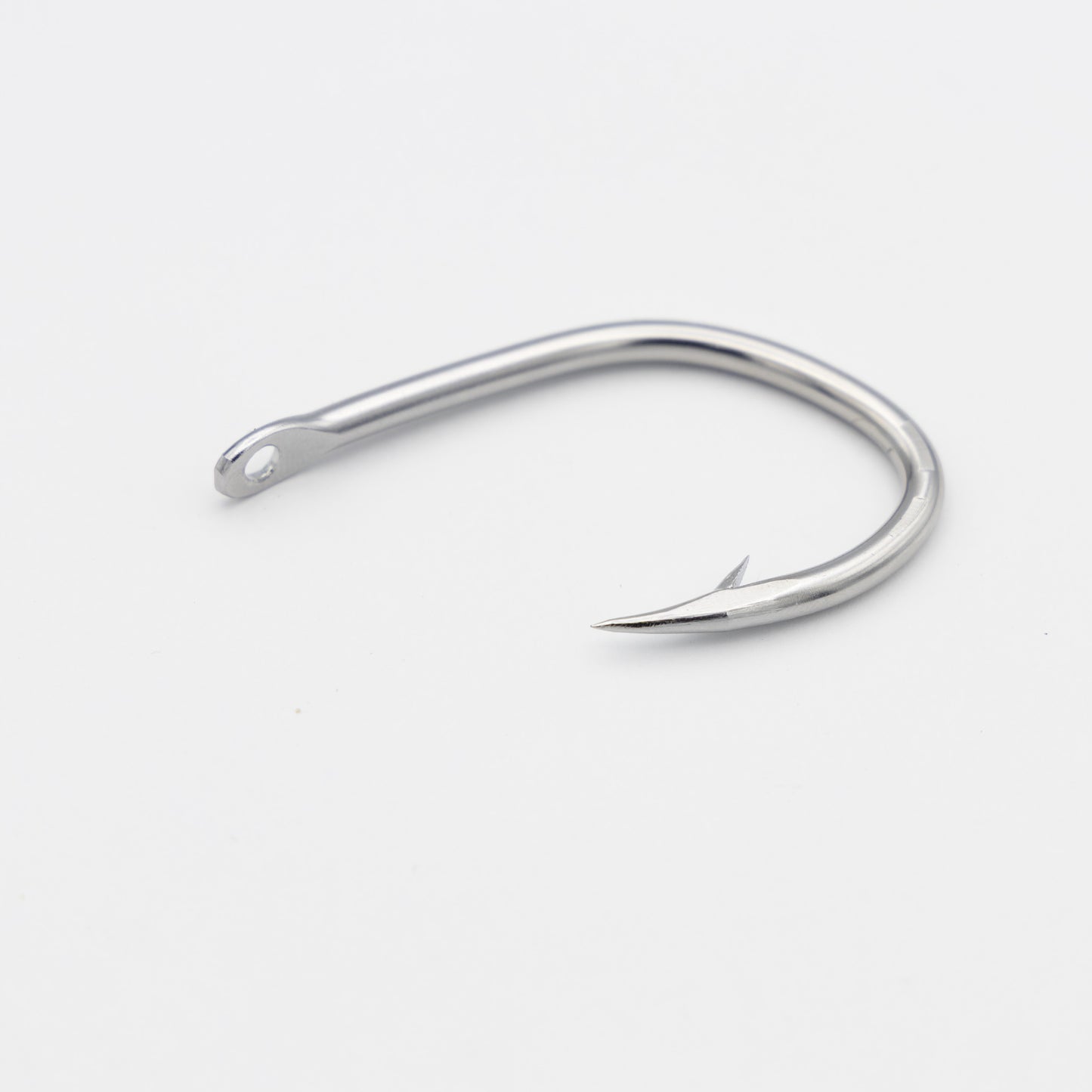 3.8寸(4.0mm) クエ釣 振り無し 穴大 ステンレス製 (5本入り)