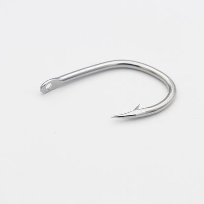 3.8寸(4.0mm) クエ釣 振り無し 穴大 ステンレス製 (5本入り)