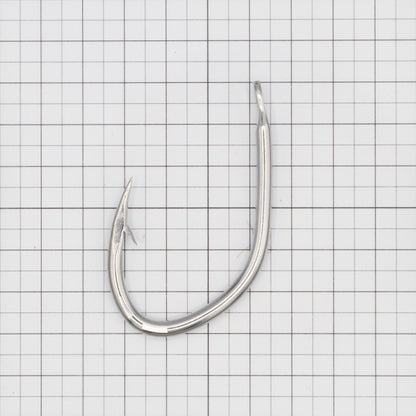 3.8寸(4.0mm) クエ釣 振り無し 穴大 ステンレス製 (5本入り)